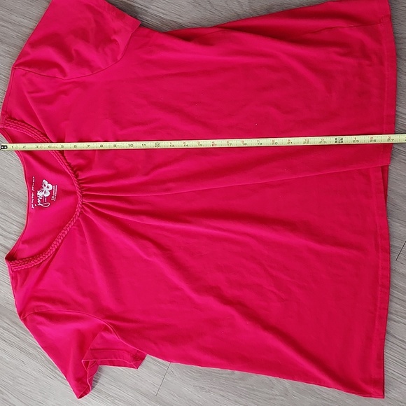 Just my size 3x (22w-24w) short sleeve with criss cross neckline red - Picture 8 of 8